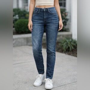 BLK DNM Skinny Jeans 26/30 Combs Blue Designer Denim New